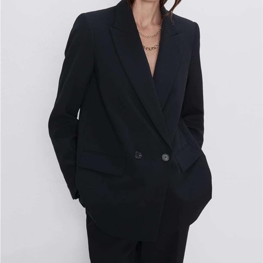 Zara two button lined blazer